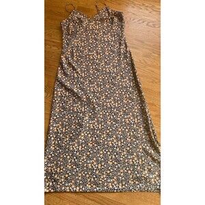 Nili Lotan Black and Cream Floral Maxi Dress